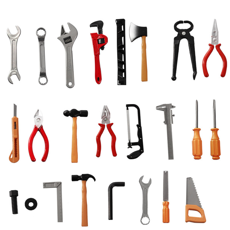Children's play toy simulation repair tool set DIY toy screwdriver hammer stall night market wholesale