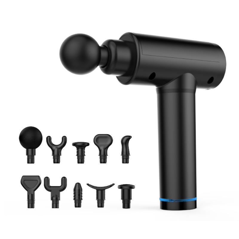Cross-border fascia gun muscle relaxer high frequency vibration massage grab fitness electric impact gun massager gun