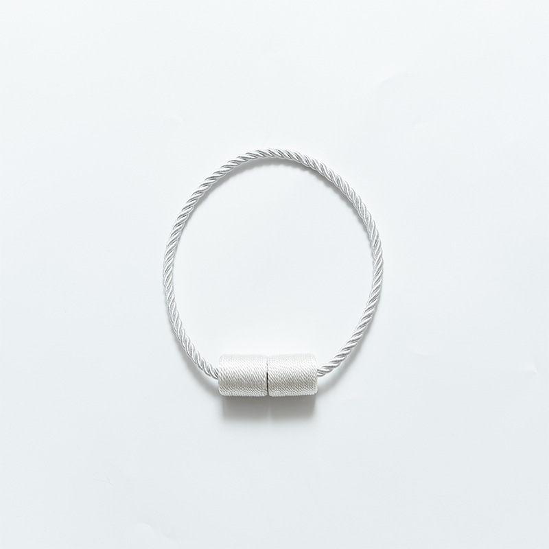 Cross-border supply simple Nordic style punch-free installation-free cylindrical curtain magnetic buckle curtain strap curtain buckle