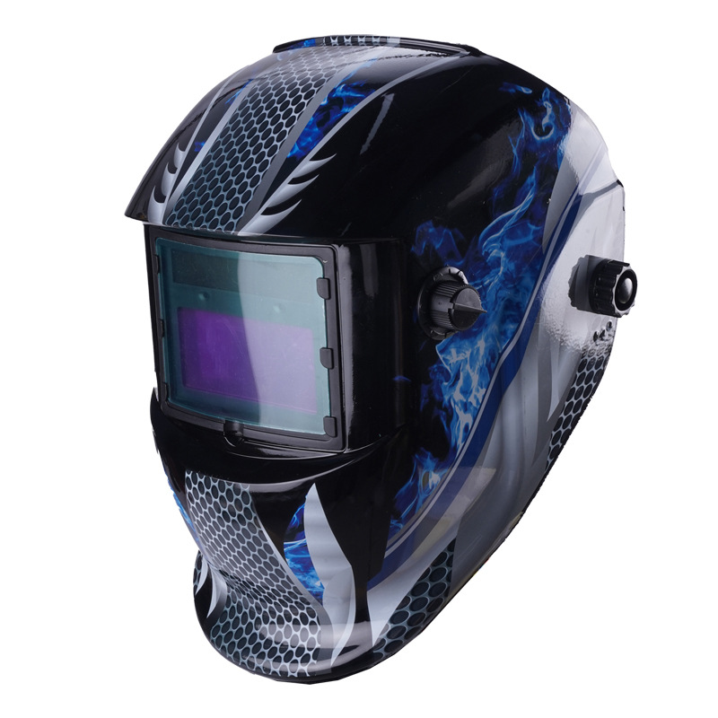 Head-mounted argon arc welding welding cap with solar automatic variable light welding mask automatic protective helmet wholesale