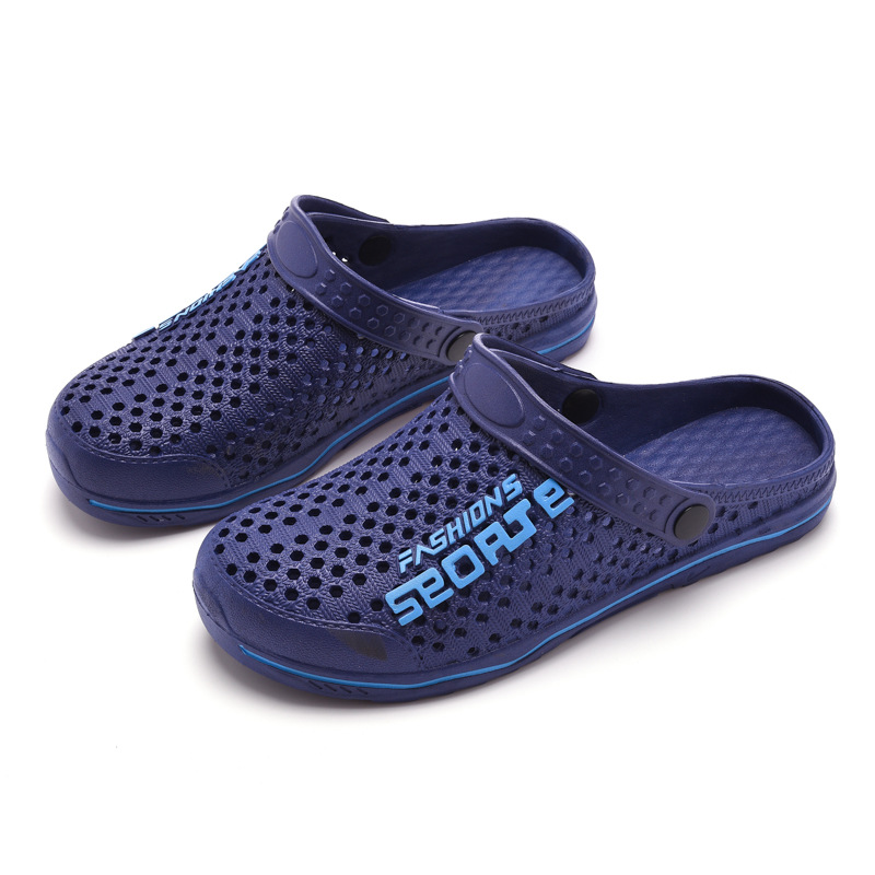 Men's Cave Shoes Summer New Style Outer Wear Soft Sole Non-slip Beach Sandals Thick Sole Nurses Baotou Two-wear Sandals