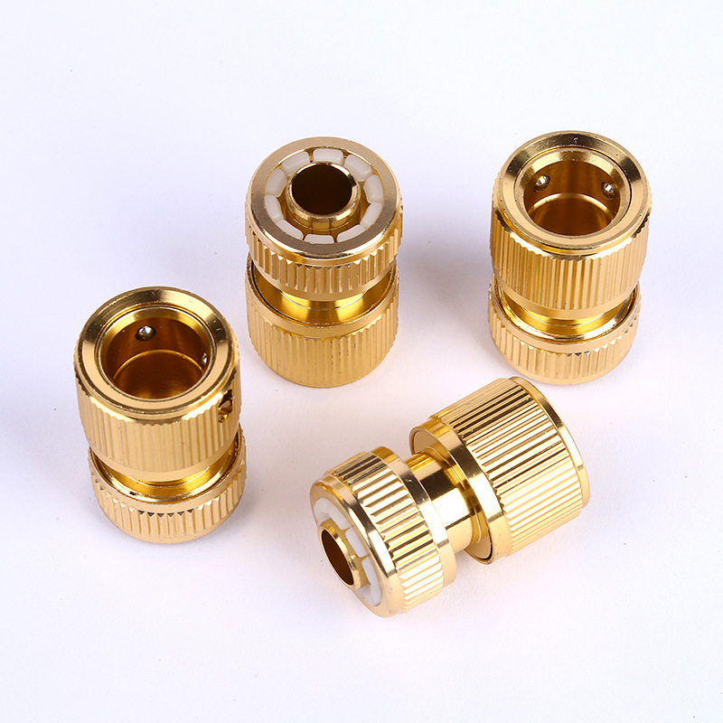 Water connector manufacturers wholesale supply copper-plated water gun connector hose connection tool quick connection high-pressure water gun connection