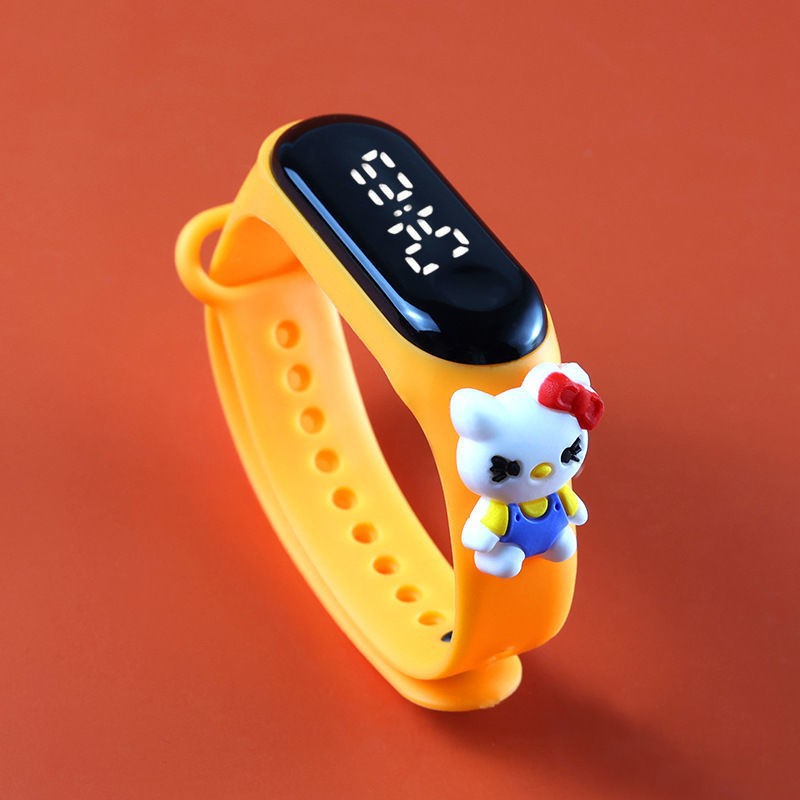 Support a generation of primary school students LED electronic watch children watch swimming waterproof cartoon electronic watch