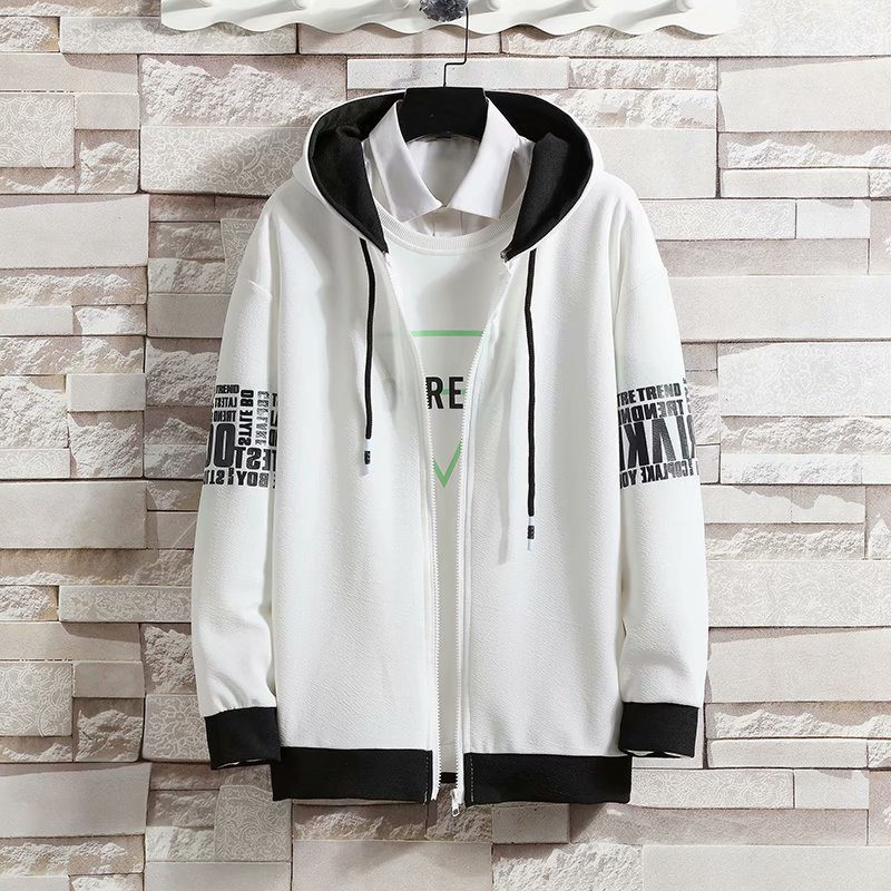 Long Zip Top White