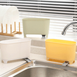 Table top trash can Mini household kitchen kitchen storage box sink draining basket wet and dry separation filter artifact