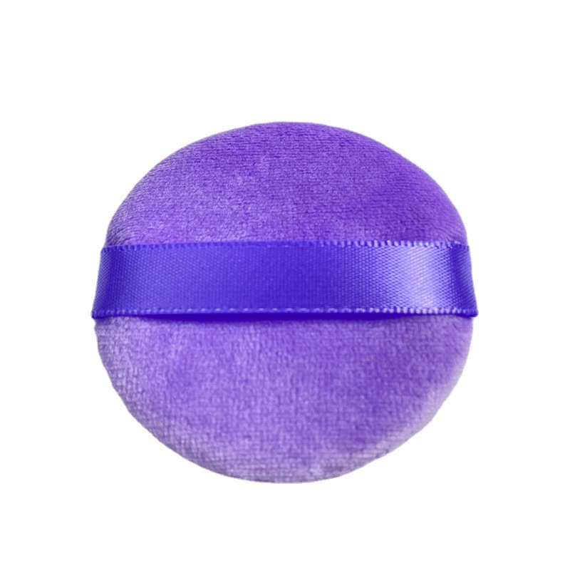 Crystal super soft velvet powder puff double-sided round short velvet makeup puff soft makeup powder puff wholesale