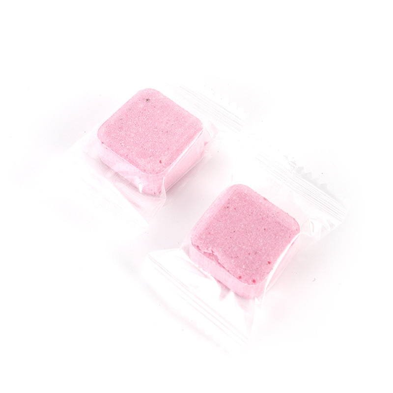 Pink toilet cleaning effervescent tablets toilet cleaner descaling urine stain removing yellow deodorant deodorant deodorant artifact bubble pill manufacturer