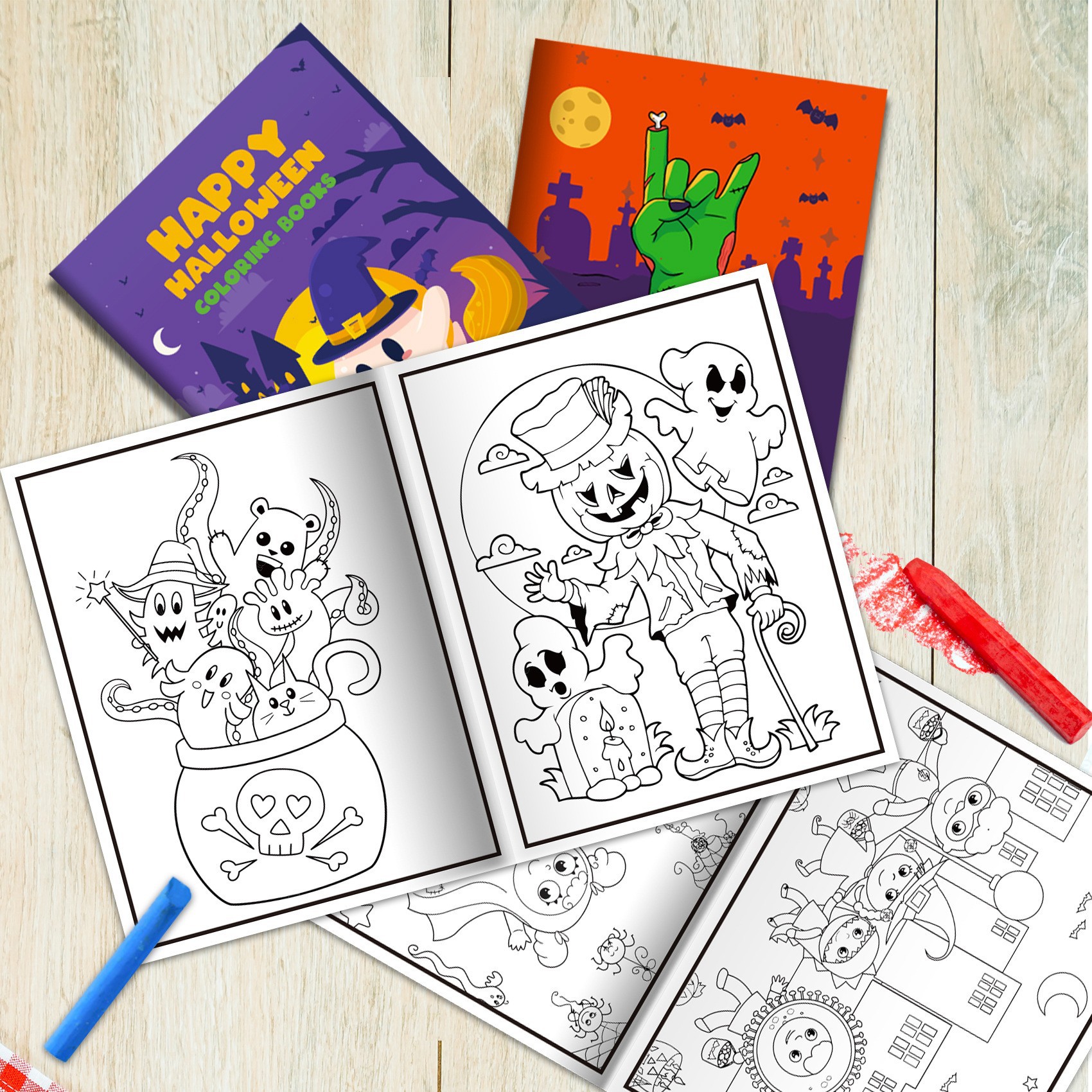Amazon new Easter coloring book painting children cartoon rabbit egg coloring book party coloring book