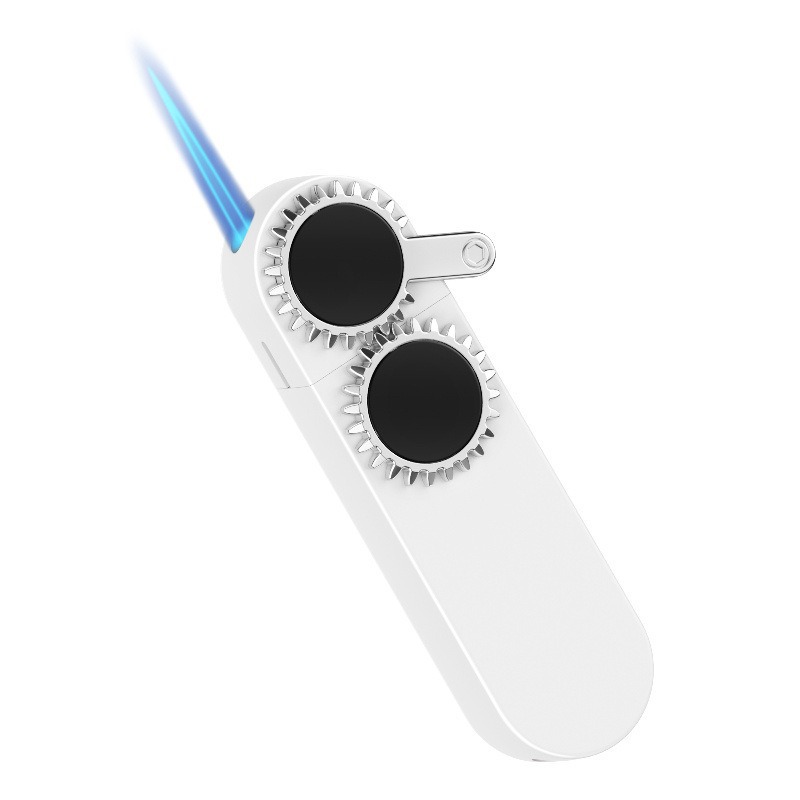 Creative Gear Rocker Arm Kulomi Cartoon Lighter Rotating Gear Windproof Personality Trendy Boyfriend Shake Tone Same Style