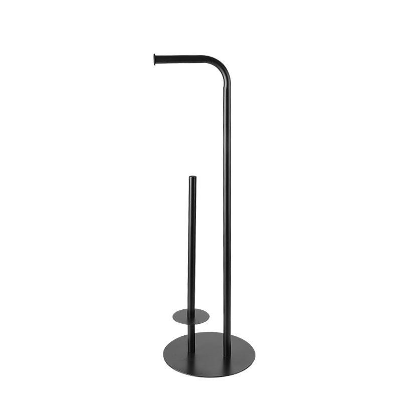 Amazon Bathroom Tissue Holder Solid Wood Single Pole Double Pole Floor Toilet Paper Holder Creative Bathroom Stainless Steel Roll Paper Holder