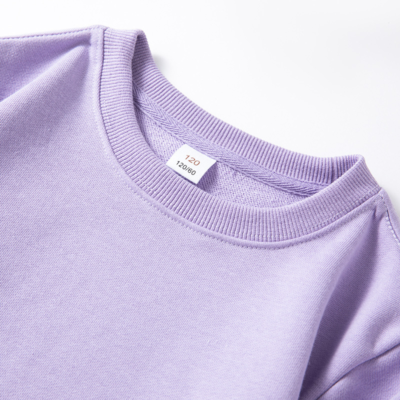 Spring and Autumn new long sleeve round neck parent-child wear blank sweater sweater coil Korean style kindergarten clothes come to factory wholesale