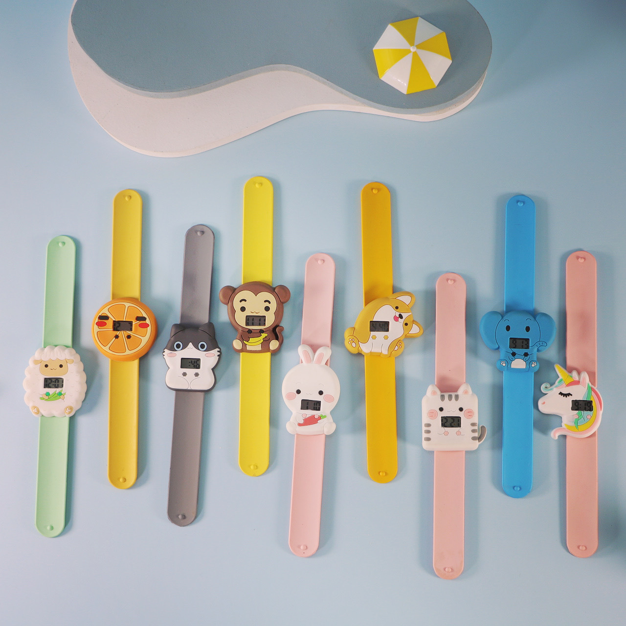 Cartoon Animation New Style Pat Watch Set Pat Pat Pat Circle Toy Watch Boys and Girls Children Unicorn Quartz Watch