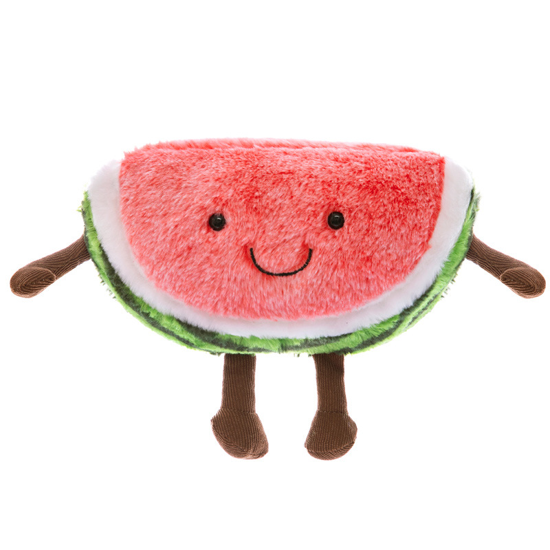 Creative Watermelon Cherry Plush Toy Short Plush Simulation Fruit Doll Cute Girl Pillow Cute Doll Gift