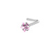 L-bar five-pointed star powder zirconium nose nail