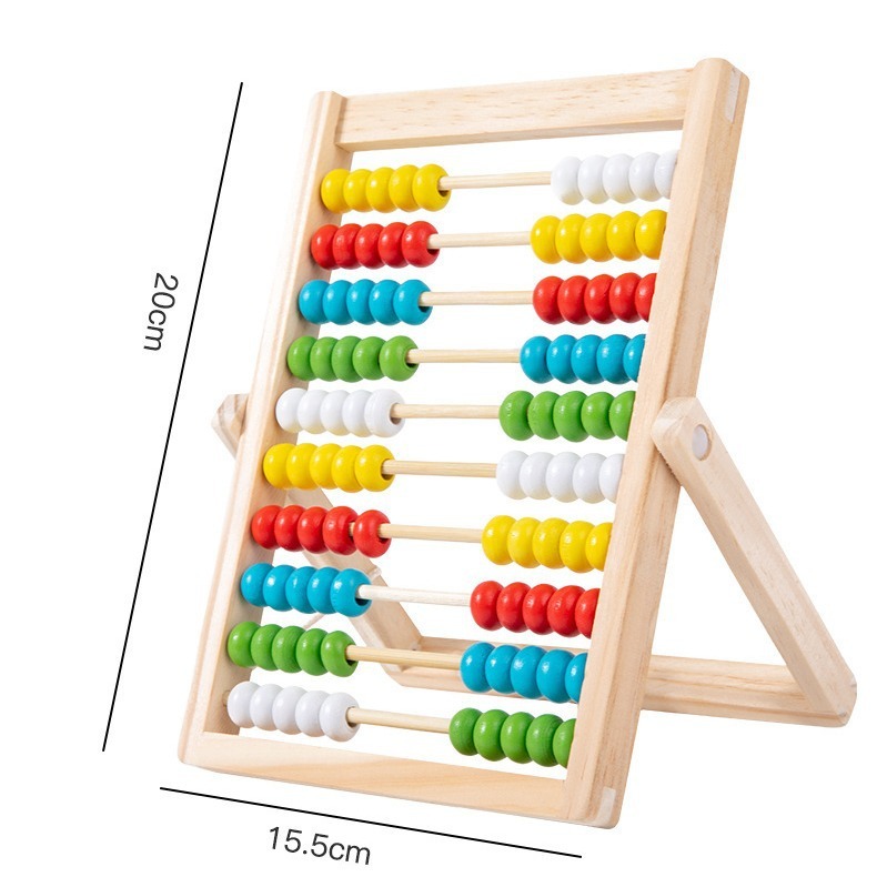 子供用ビーズカウンティングフレーム早期教育啓発1年生数学ツール赤ちゃんのおもちゃ知能開発|undefined