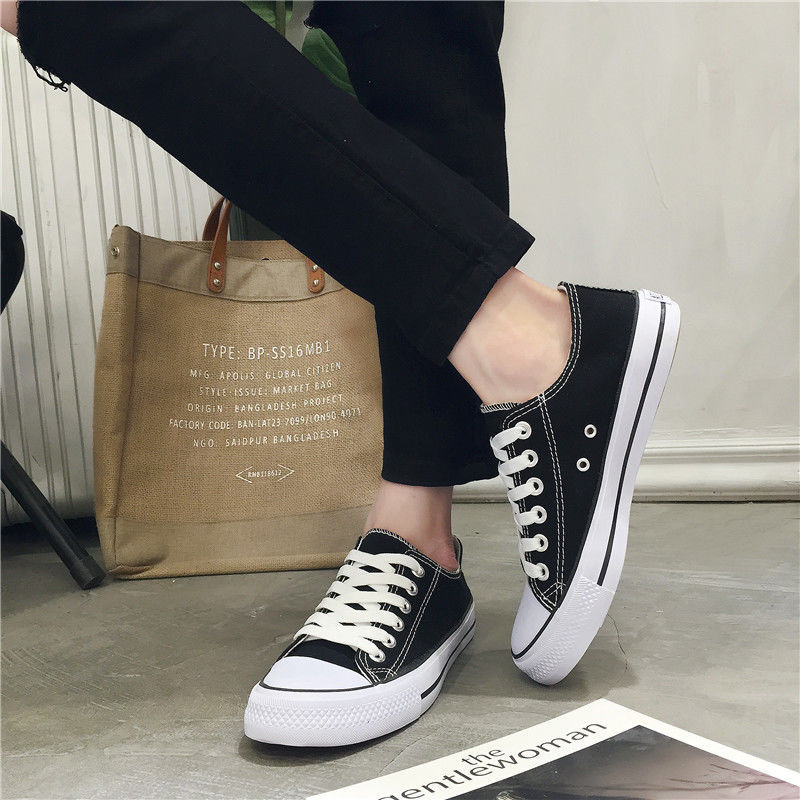 Canvas Shoes Men's Spring and Autumn New Couple's Trendy Harajuku Vintage Men's Casual Shoes Low-top All-match Student Sneakers