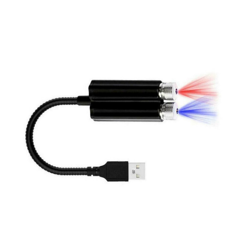 Double head star USB atmosphere light car interior light laser atmosphere light star light indoor outdoor projector car