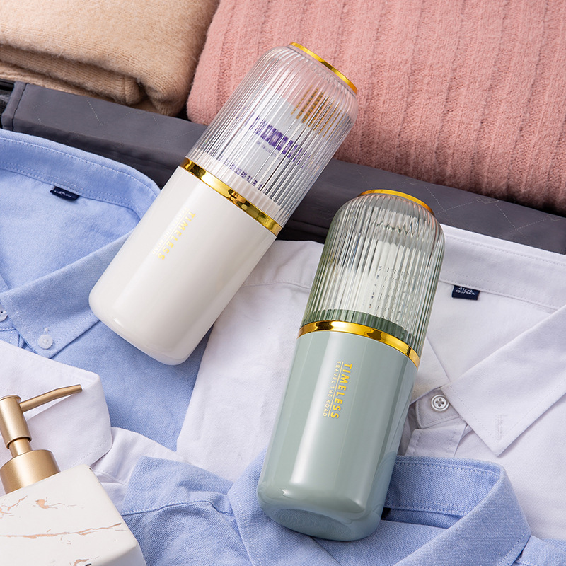 New Household Gold Plated Mouthwash Cup Set Couple Convenient Travel Toothpaste Box Toothpaste Storage Travel Wash Set