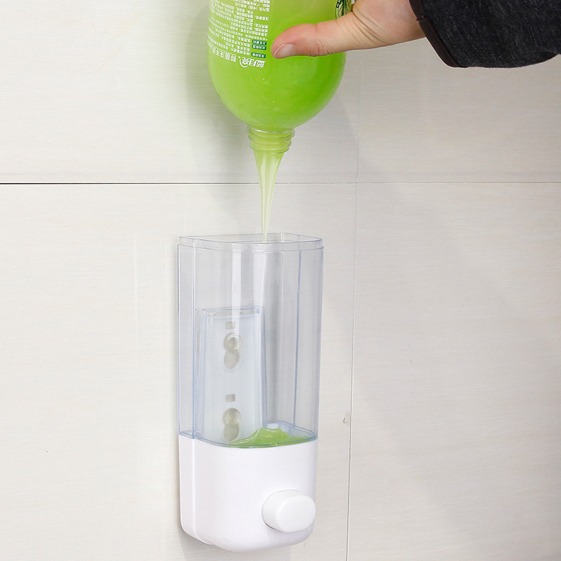 Factory Direct Supply hotel bathroom press soap dispenser shampoo bath lotion punch-free wall-mounted soap dispenser
