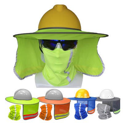 Cross-border spot safety helmet sunshade helmet sunscreen reflective scarf construction site outdoor installation and construction