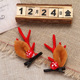 Mushroom antler clip-Red