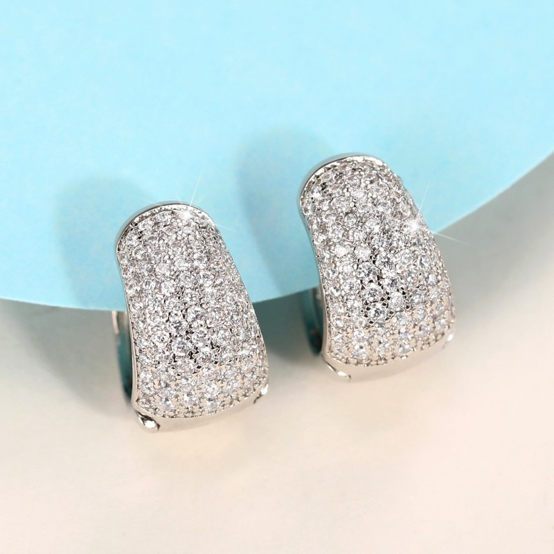 Gioielli unisex Moda moda orecchini zircone multicolore temperamento orecchini cristallo gioielli_voghion.com
