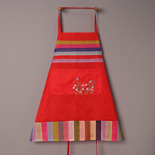 Factory direct Yanbian characteristic apron Korean housework kitchen cooking overalls Korean restaurant overalls with multi-color gift