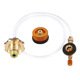 Flat tank card tank dual-purpose inflation valve copper handwheel