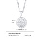 Steel color pendant + grinding chain 60cm