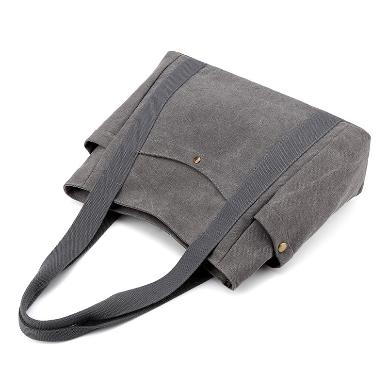 Portable Shoulder Bag 2021 New Canvas Bag Women's Bag Large Capacity Fashion Bag Women's Artistic Simple Tote Bag