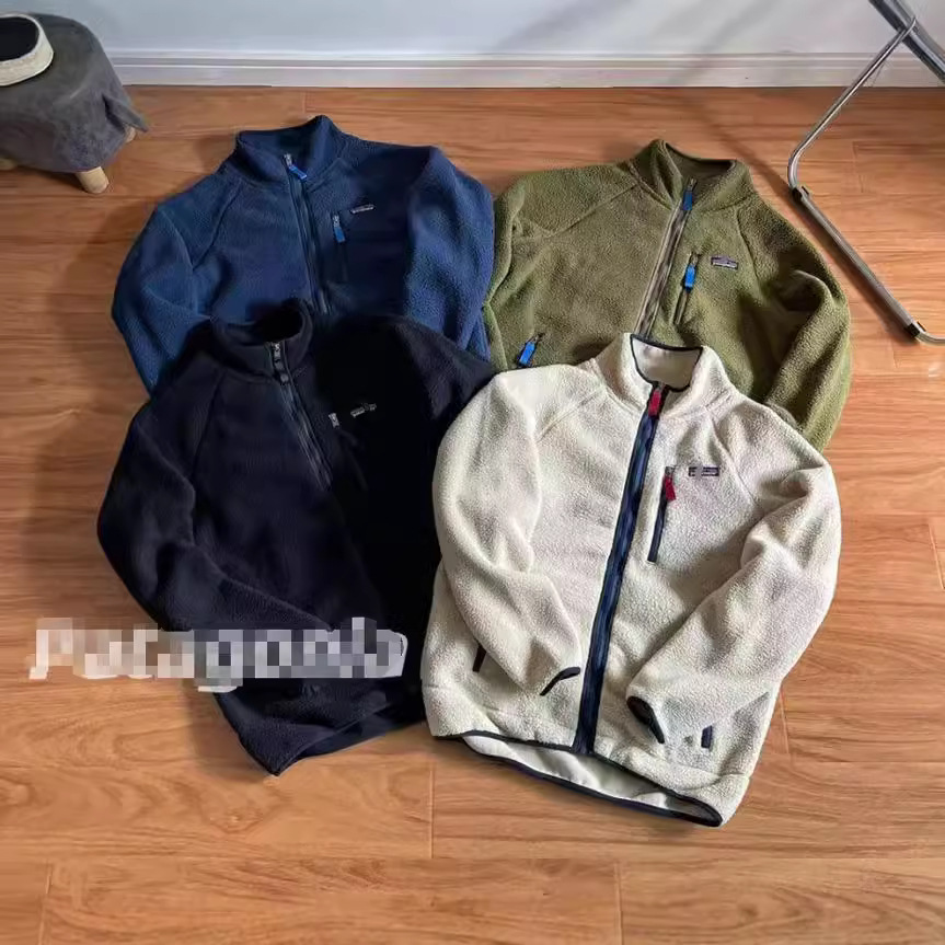 Foreign Trade Classic Lamb Fleece Jacket Outdoor Couple's Thickened American Size Large Thick Fashionable