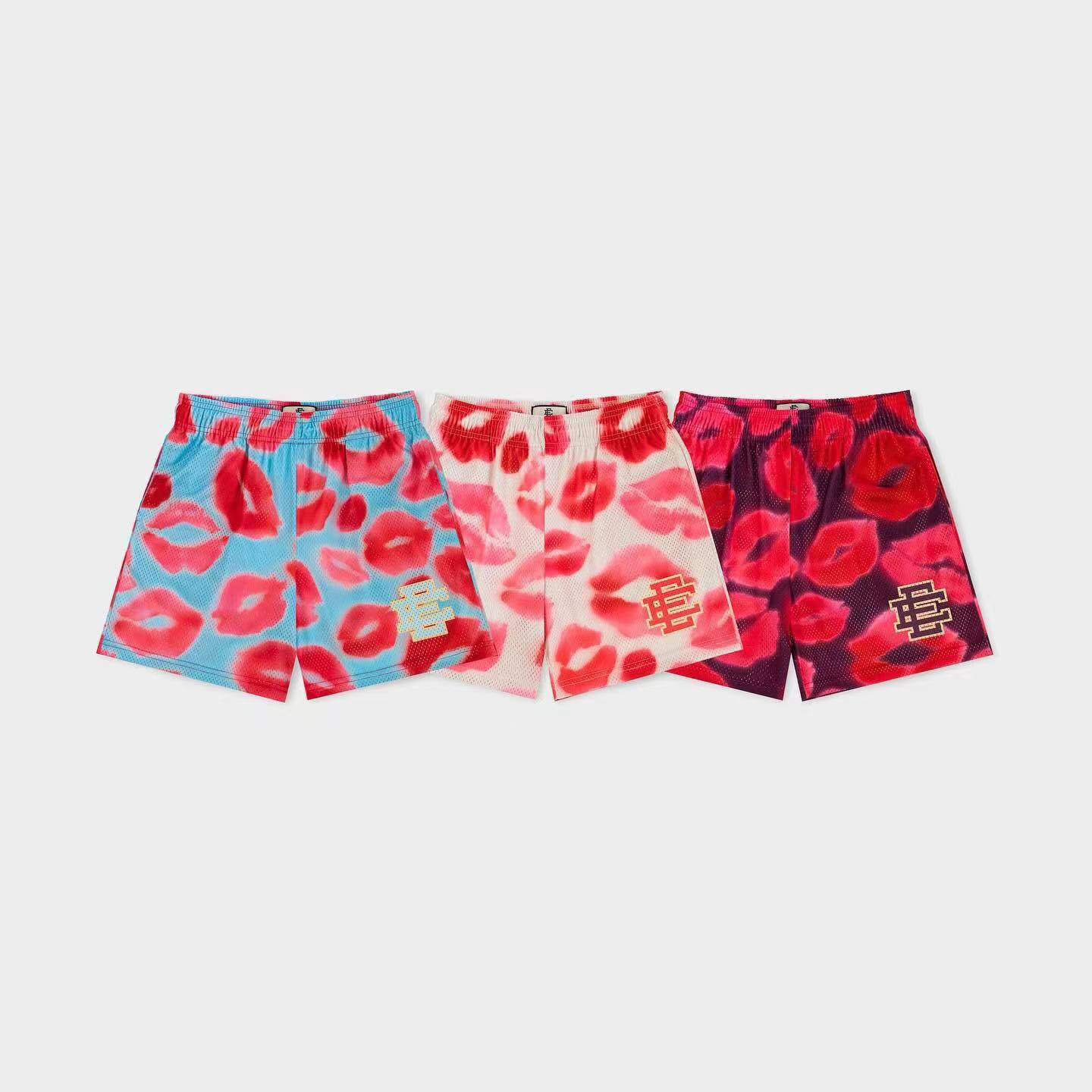 American Casual Shorts Men's and Women's Fitness Sports Quarterpair Mesh Breathable Loose Knee Couple Cross-border Shorts
