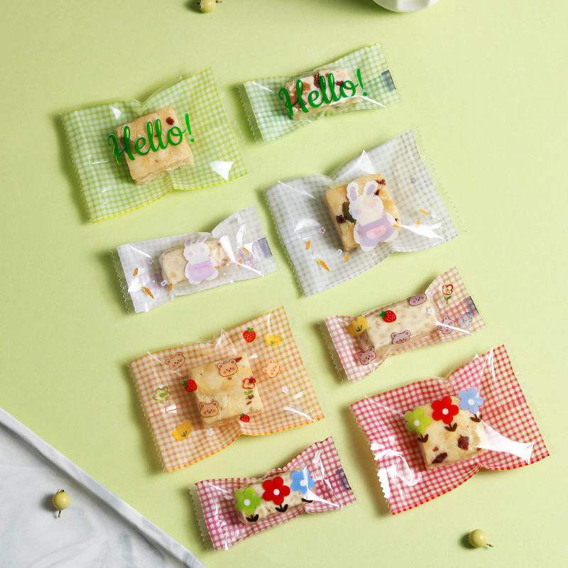 New snowflake crisp packaging bag summer flowers mixed nougat machine seal bag candy packaging bag manufacturers wholesale