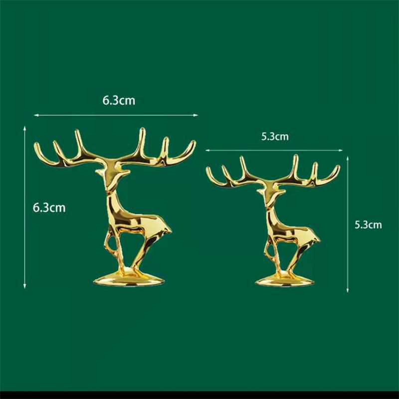 Creative light luxury zinc alloy deer decoration tissue box candy box decoration home lighting accessories smoke extinguishing cylinder cover