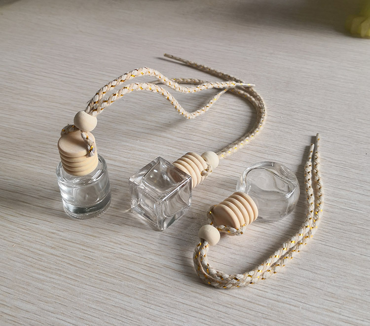 Bouteille de parfum de voiture, bouteille d'aromathérapie de voiture vide, pendentif de voiture créatif, pendentif de parfum suspendu, pendentif d'huile essentielle de voiture_voghion.com