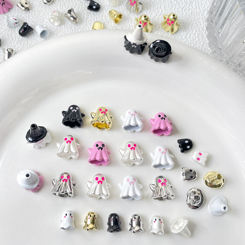 Halloween ghost a floating beads funny spacer beads DIY jewelry bracelet necklace mobile phone chain beaded accessories material