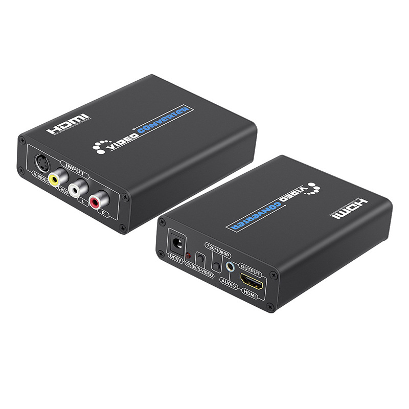 RCA CVBS AV to hdmi converter HD video AV + S-Video to HDMI converter 1080p