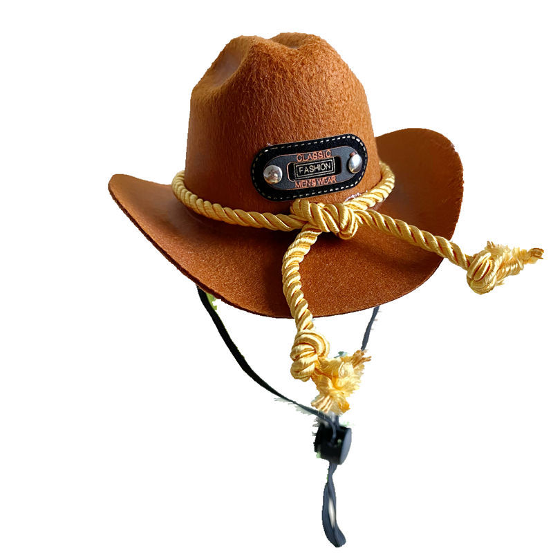 British pet dog hat Star Cowboy hat pet sun hat cat hat accessories pet supplies hot sale