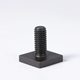 CAR T-shaped bolt luggage rack bracket card slot guide rail square screw bicycle expansion platform Black