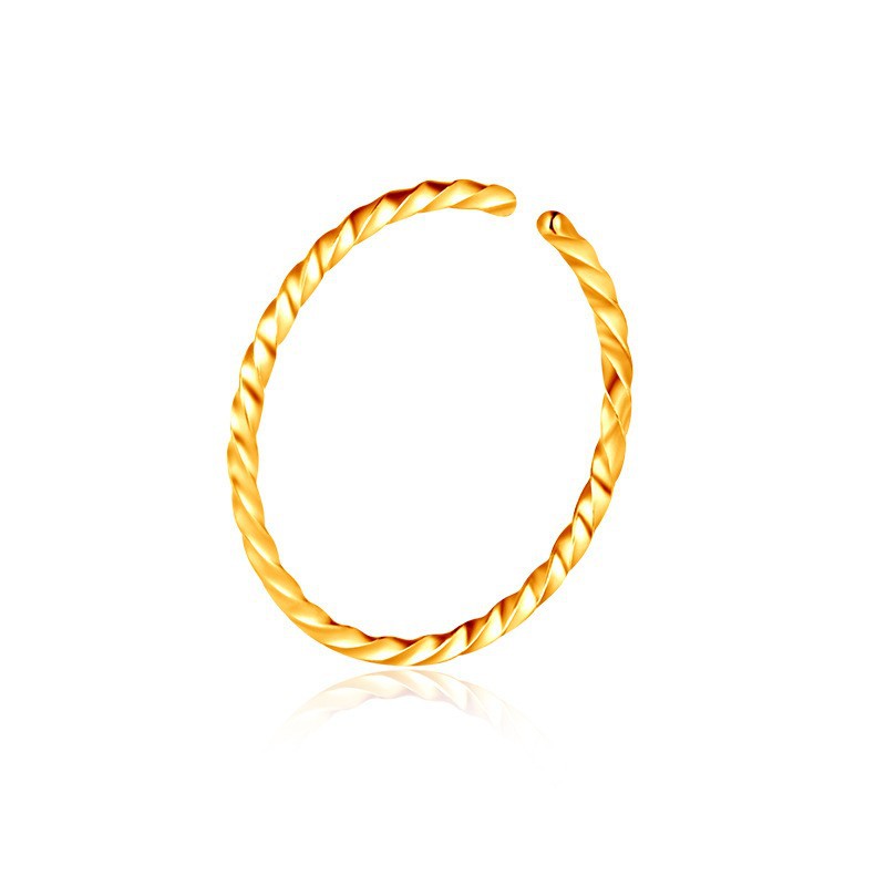 Tongda 316L stainless steel twist soft thread round head ring, piercing jewelry ear studs spleen nail spleen ring multi-purpose ring