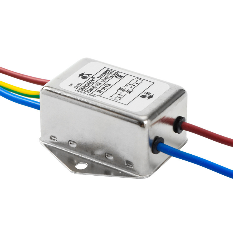 Emi電源フィルタ220v線付き耐ノイズ10a交流CW1B-10A-L (40)|undefined