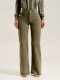 Europe and the United States cross-border new slim-fit stretch fashion solid color fur edge flared pants women's jeans