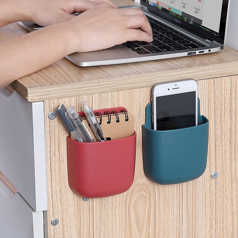 Remote Control Storage Box TV Air Conditioner Wall-mounted Bedside Mobile Phone Charging Rack Storage Non-punching Storage Rack