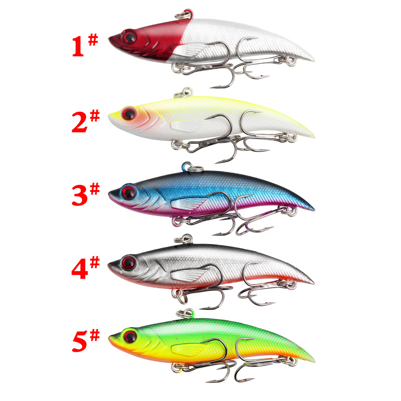 路亞餌 VIB 全泳層遠拋投沉水假餌7.5cm/12.8g 五色盒裝鱸魚餌