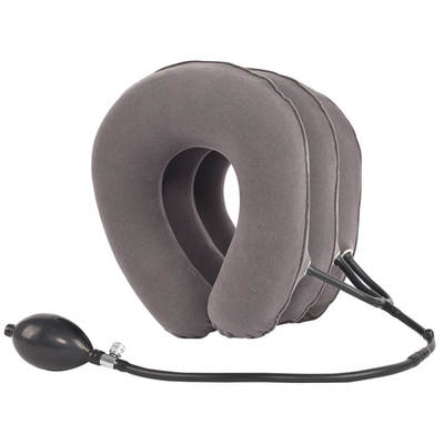 Factory wholesale full fleece inflatable cervical traction instrument portable thick three tube Cervical Traction