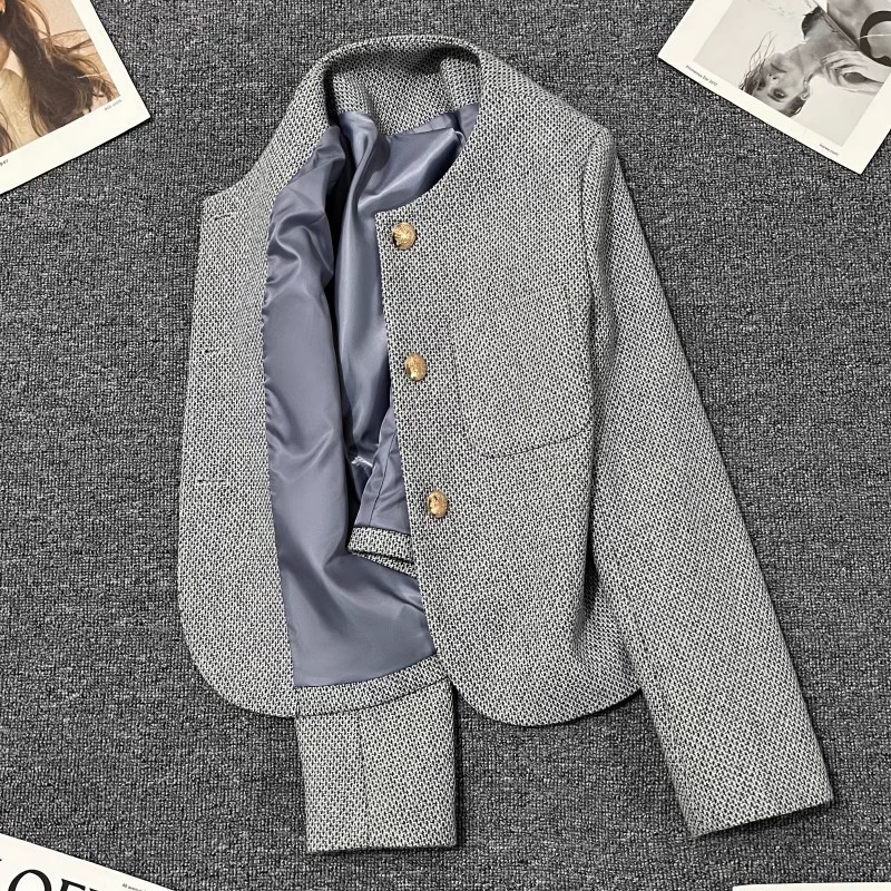 Light Green Chanel Style Suit Jacket Women's 2024 Spring Autumn Winter New Style Design Sense Elegant Casual All-match Small Suit