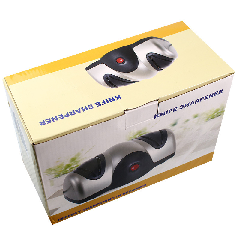 Cross-border double-head electric knife sharpener multifunctional double-sided sharpening stone artifact household fast automatic knife sharpener