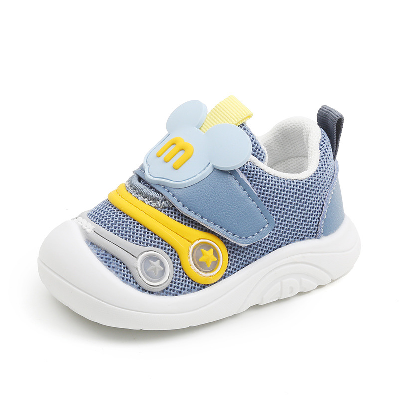 Baby shoes men's spring and autumn 0-1-3 soft bottom non-slip breathable Caterpillar baby girl mesh shoes baby shoes 2