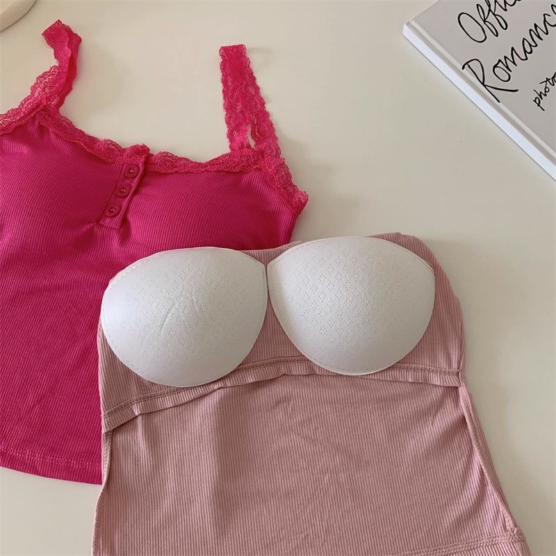Hot girl lace camisole women's sweet pure style outer wear beauty back wrapped chest one-piece sexy short top women