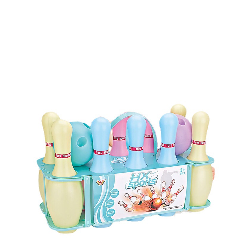 Cross-border children bowling toy set luminous large interactive leisure indoor sports kindergarten parent-child game